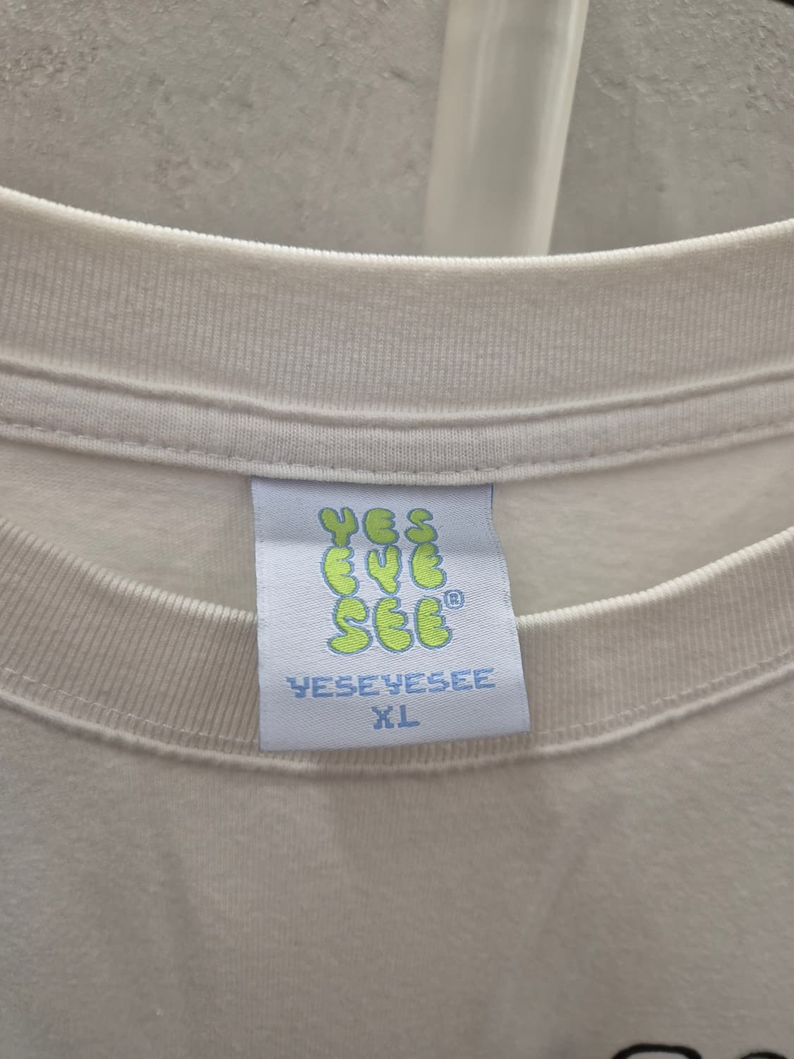 예스아이씨 화이트 반팔티 XL 상품이미지5