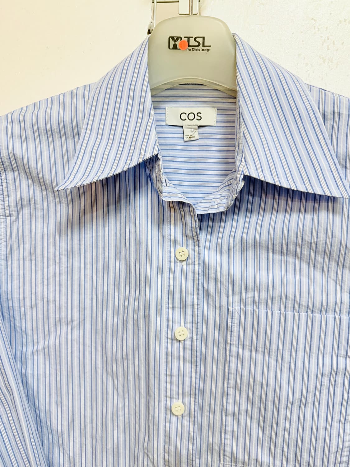 COS 코스 스트라이프 셔츠 블루 66-88 상품이미지3