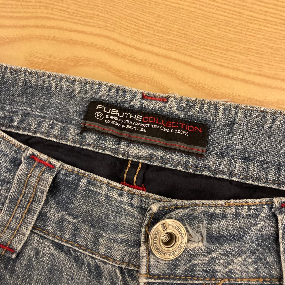 90s 후부 FUBU 힙합 올드스쿨 브루클린 데님 팬츠 상품이미지6