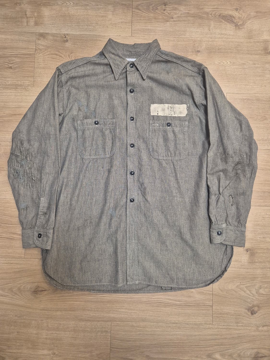 M) Bowwow 바우와우 샴브레이 셔츠 상품이미지1