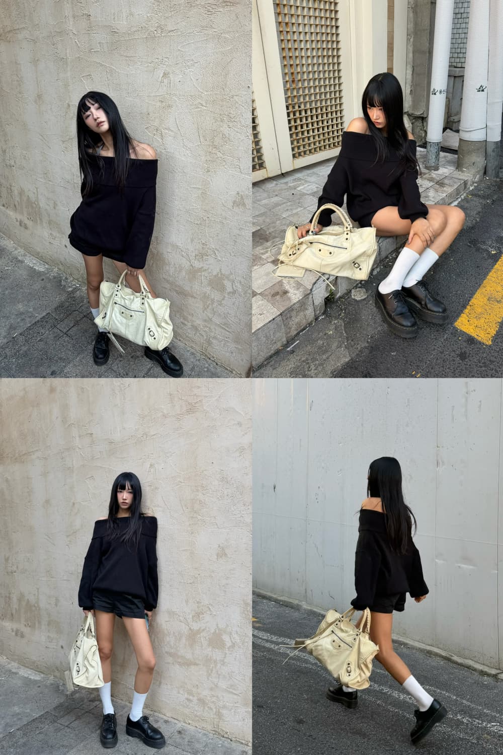 발렌시아가 워크 모터백 아이보리 상품이미지2