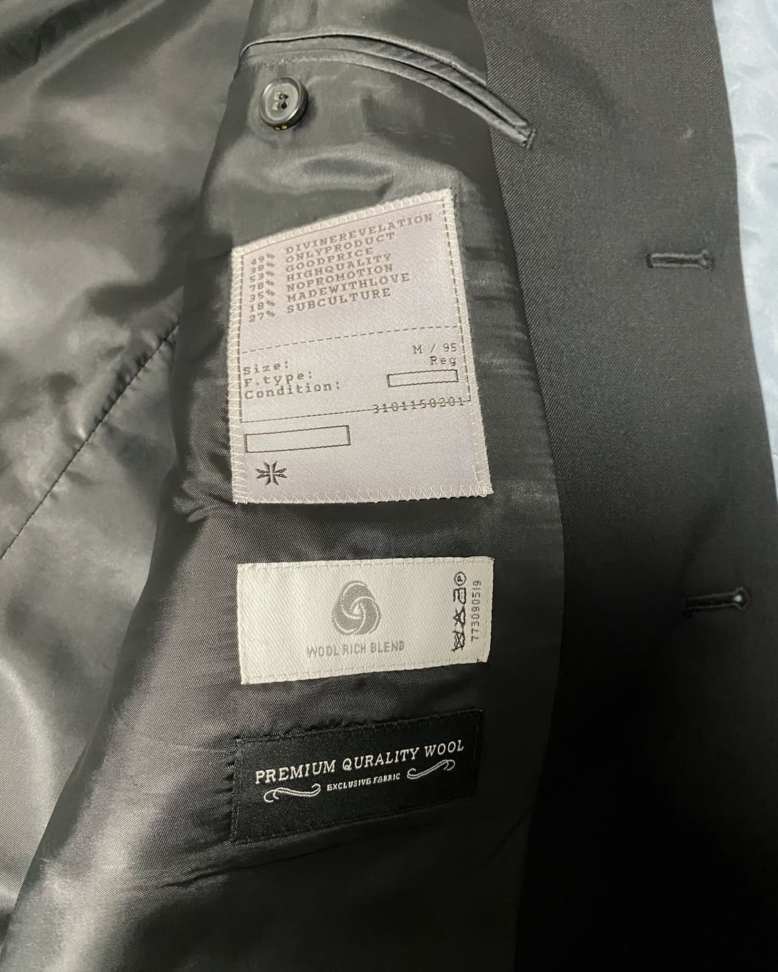 토니웩 자켓 (블랙, 실측 기재 ) 블레이저 상품이미지3