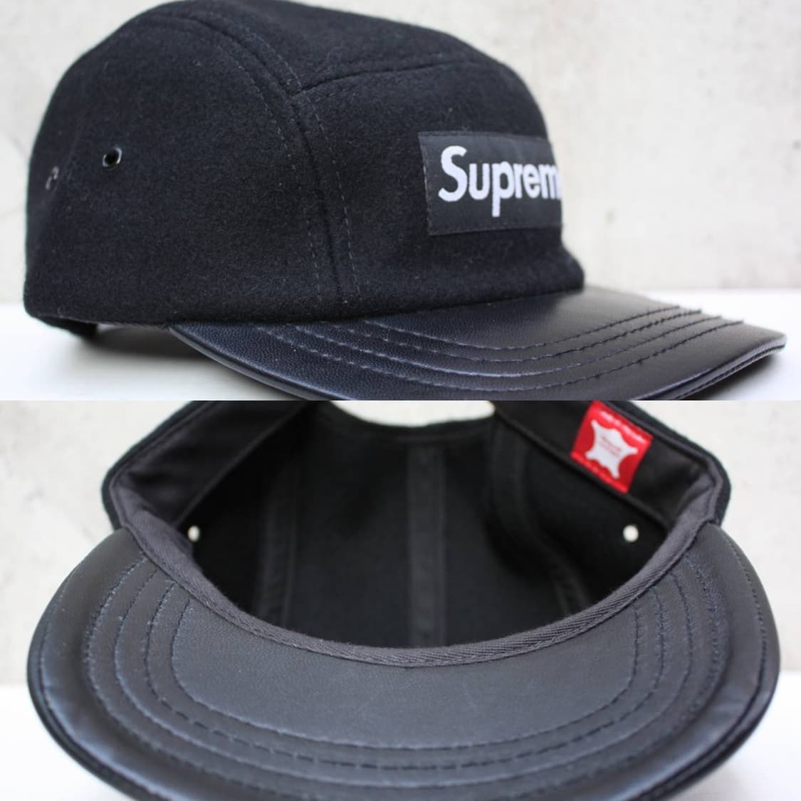슈프림 2007 울 레더 바이저 캠프캡 상품이미지10
