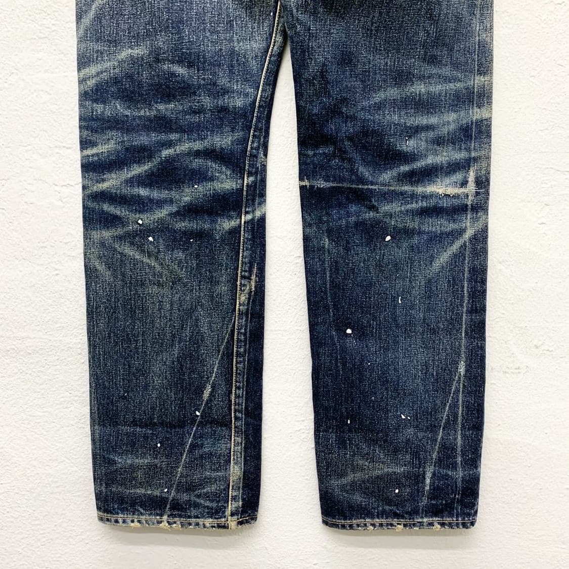 캐피탈 진청 디스트레스 워시드 데님팬츠  상품이미지4