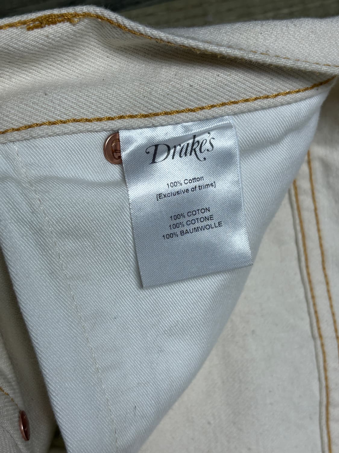 드레익스 셀비지 데님 에크루 상품이미지3