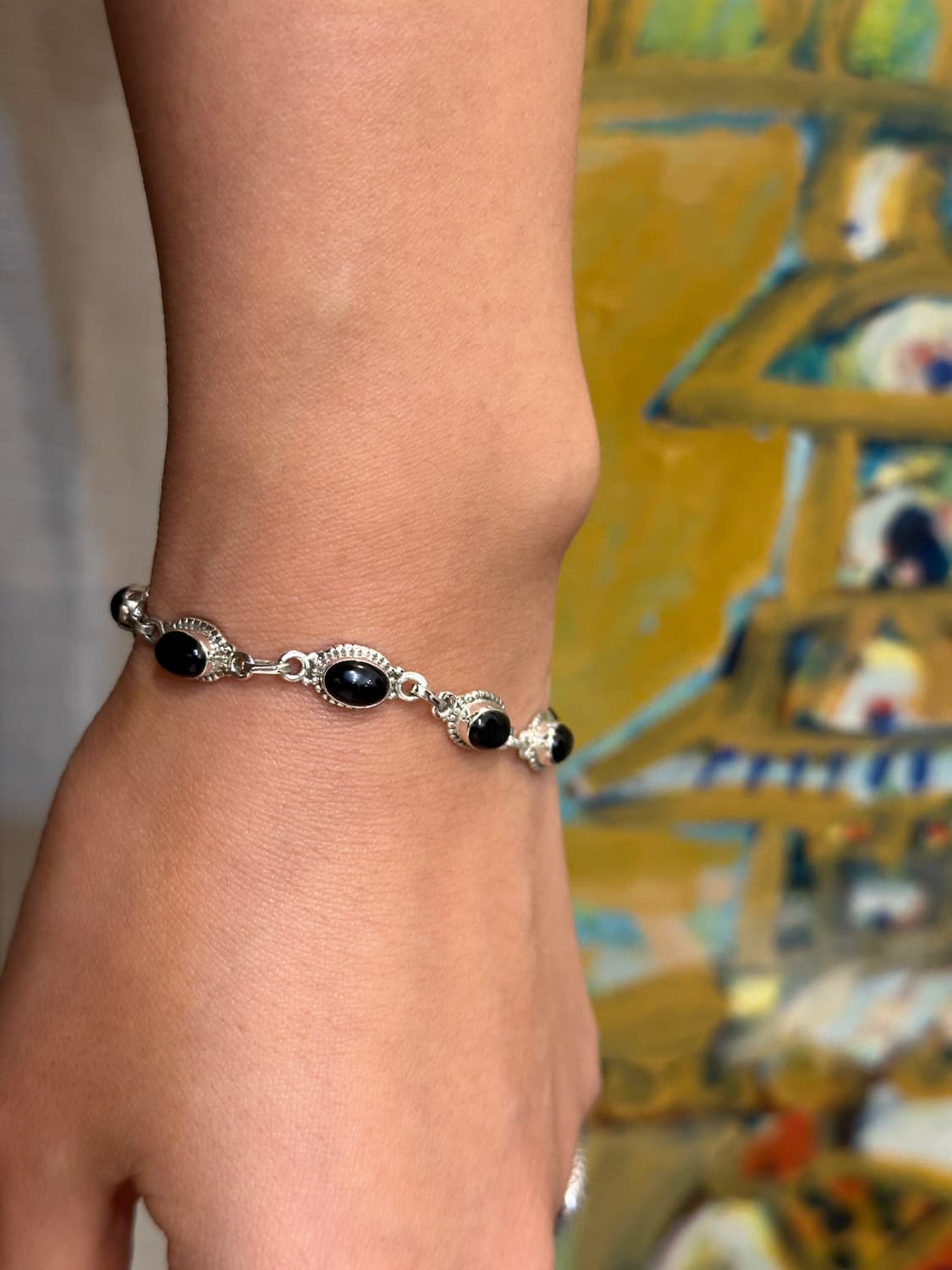 Onyx 925silver bracelet 상품이미지8