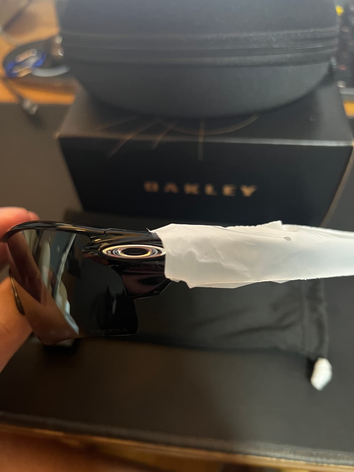 오클리 레이다락 블랙 실버로고 상품이미지2