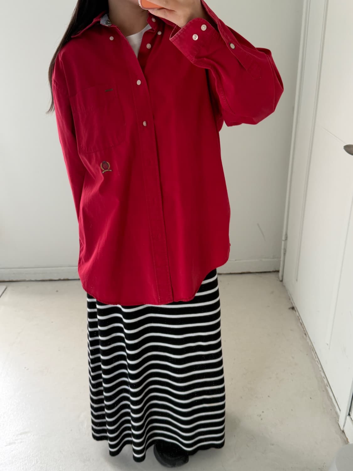 일본빈티지 스트라이프 니트 롱스커트 상품이미지9