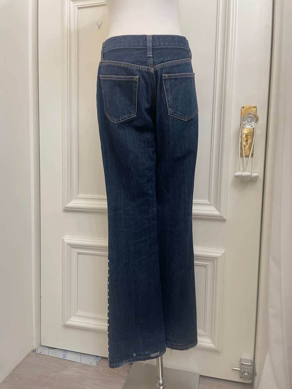 blue denim pocket high-waist pants 상품이미지3