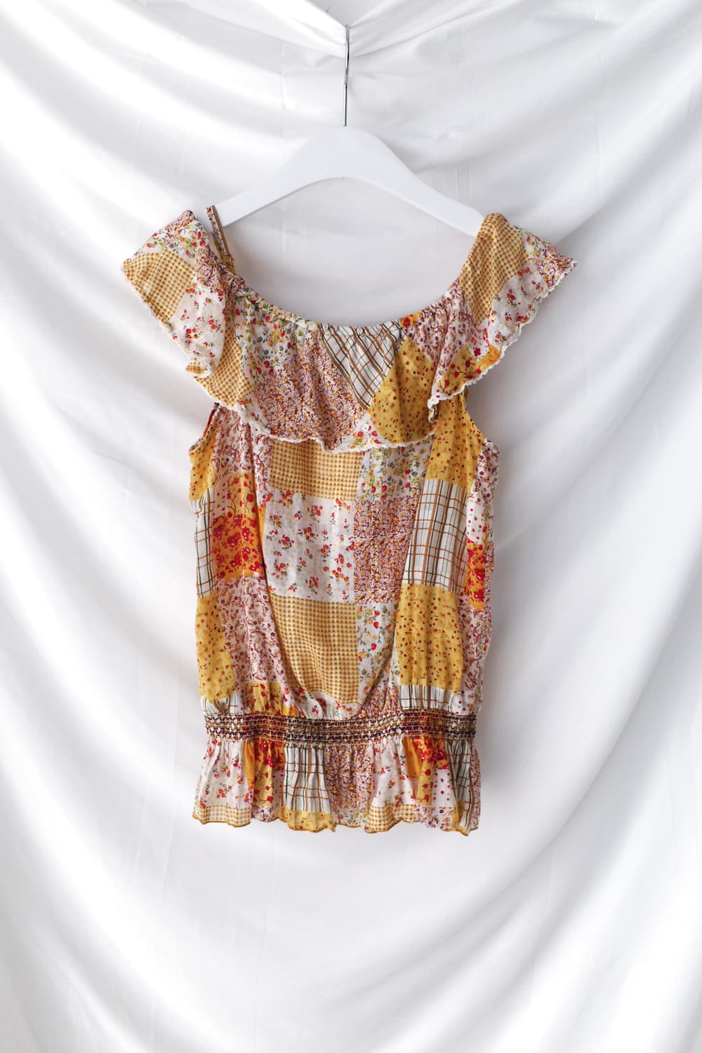 flower off shoulder T 상품이미지2