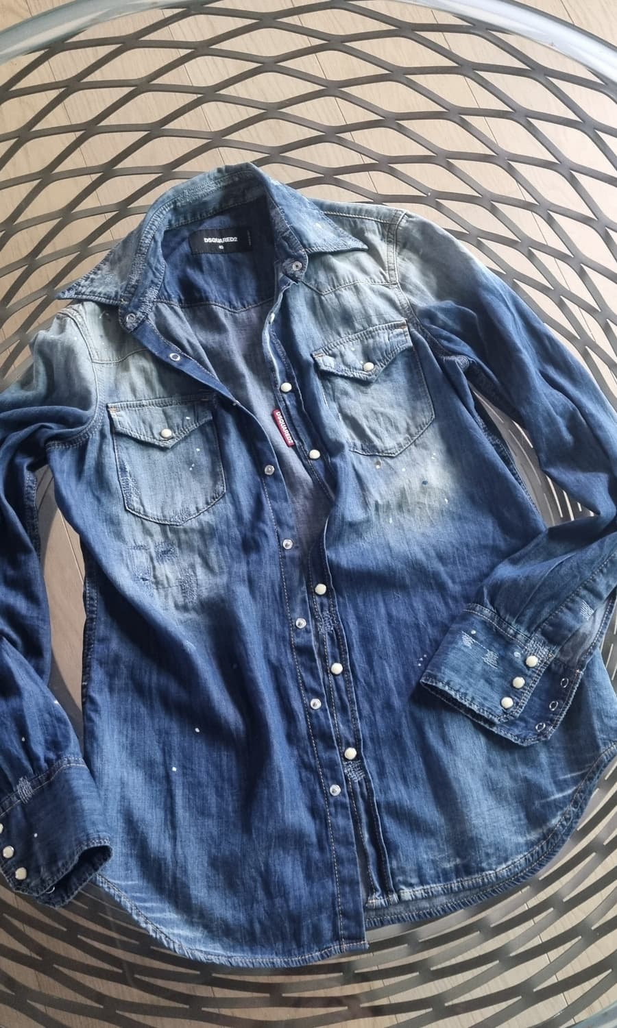 DSQUARED2 디스트로이드 데님 셔츠 (정품) 상품이미지1