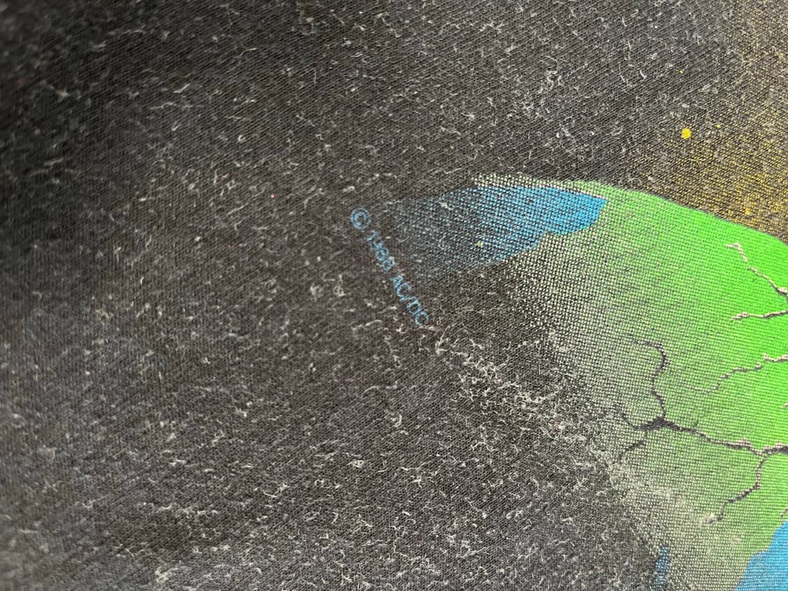 88년도 AC/DC 투어 티셔츠 상품이미지6