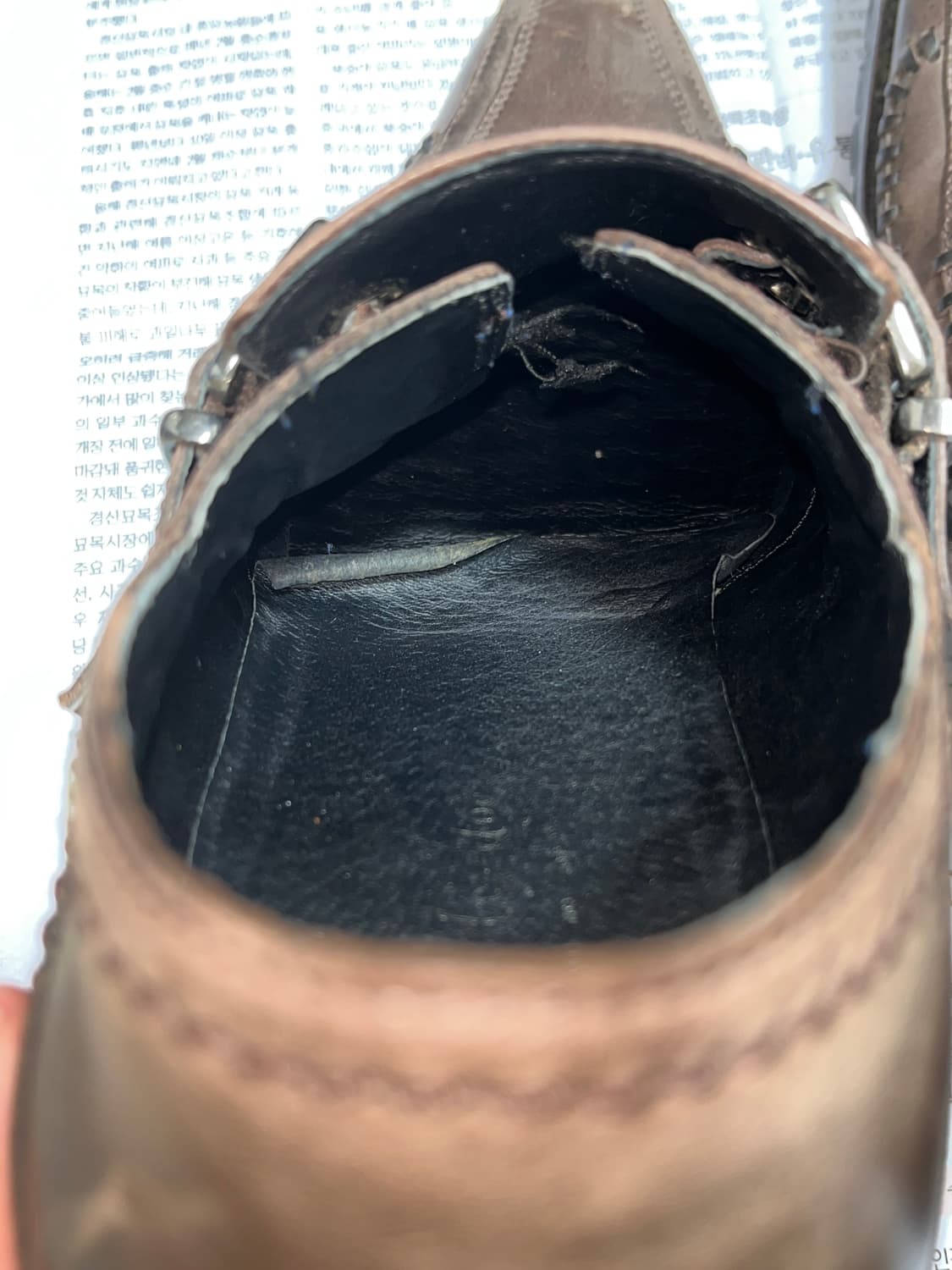 훕데두 스티치 버클 웨스턴 부츠 상품이미지5