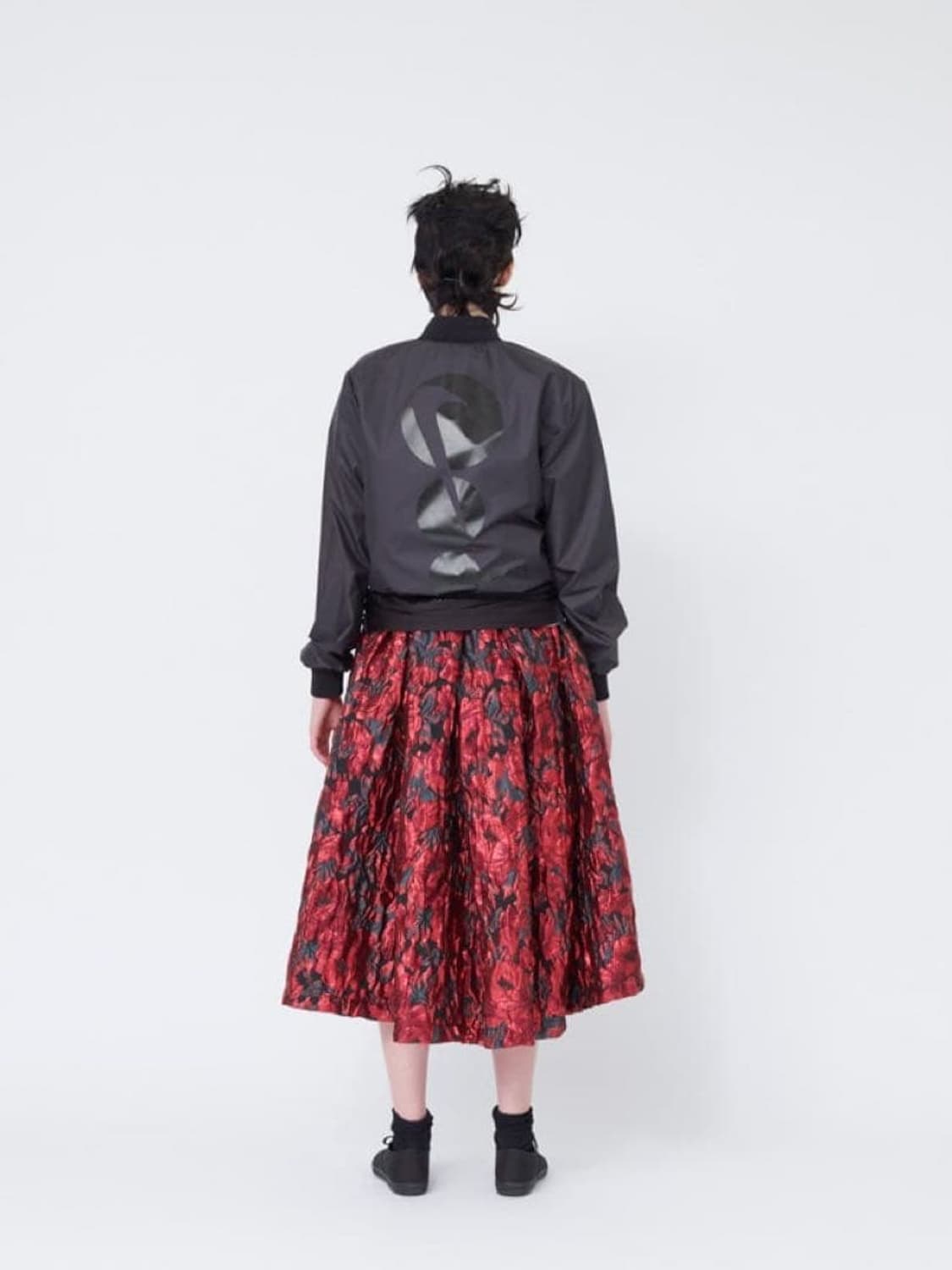 Floral Jacquard Texture Volume Skirt 상품이미지1