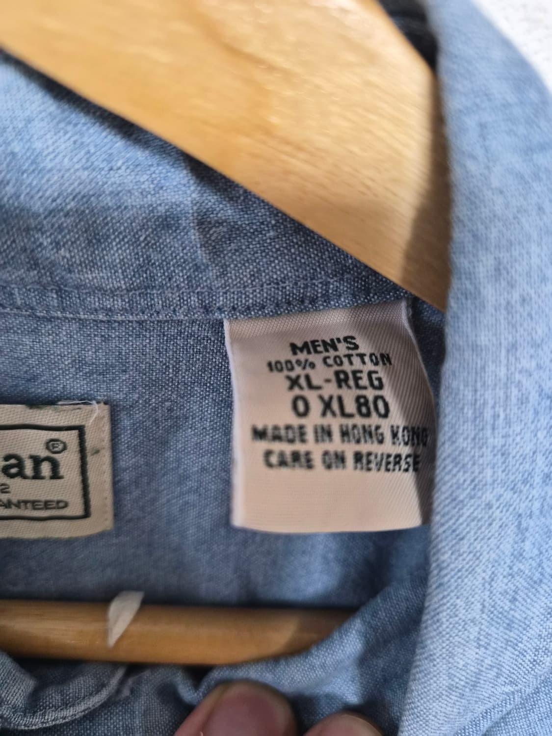 엘엘빈LLBEAN 코튼 샴브레이 반팔 셔츠 XL - S376 상품이미지5