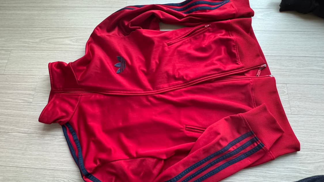 대장급 아디다스 파이어버드 트랙탑 버건디네이비 100 상품이미지3