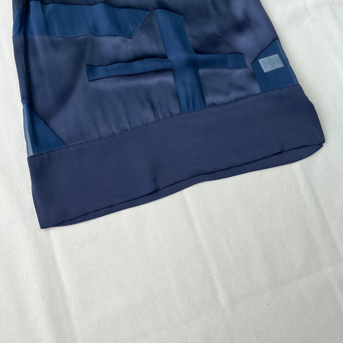 헬무트랭 시스루 패치워크 슬리브리스 탑 상품이미지5