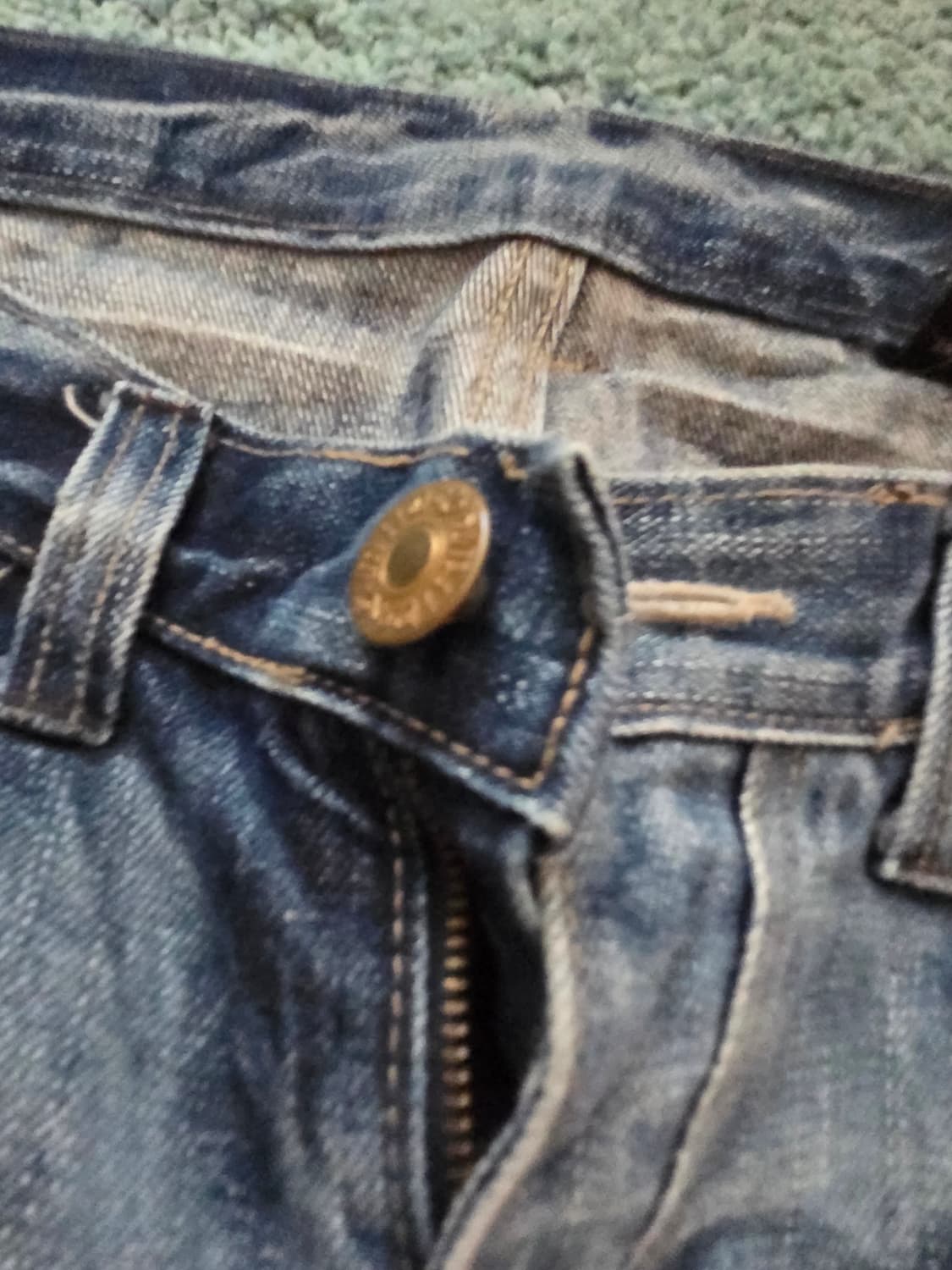 빈티지 디스트로이드 워시드 데님  상품이미지2