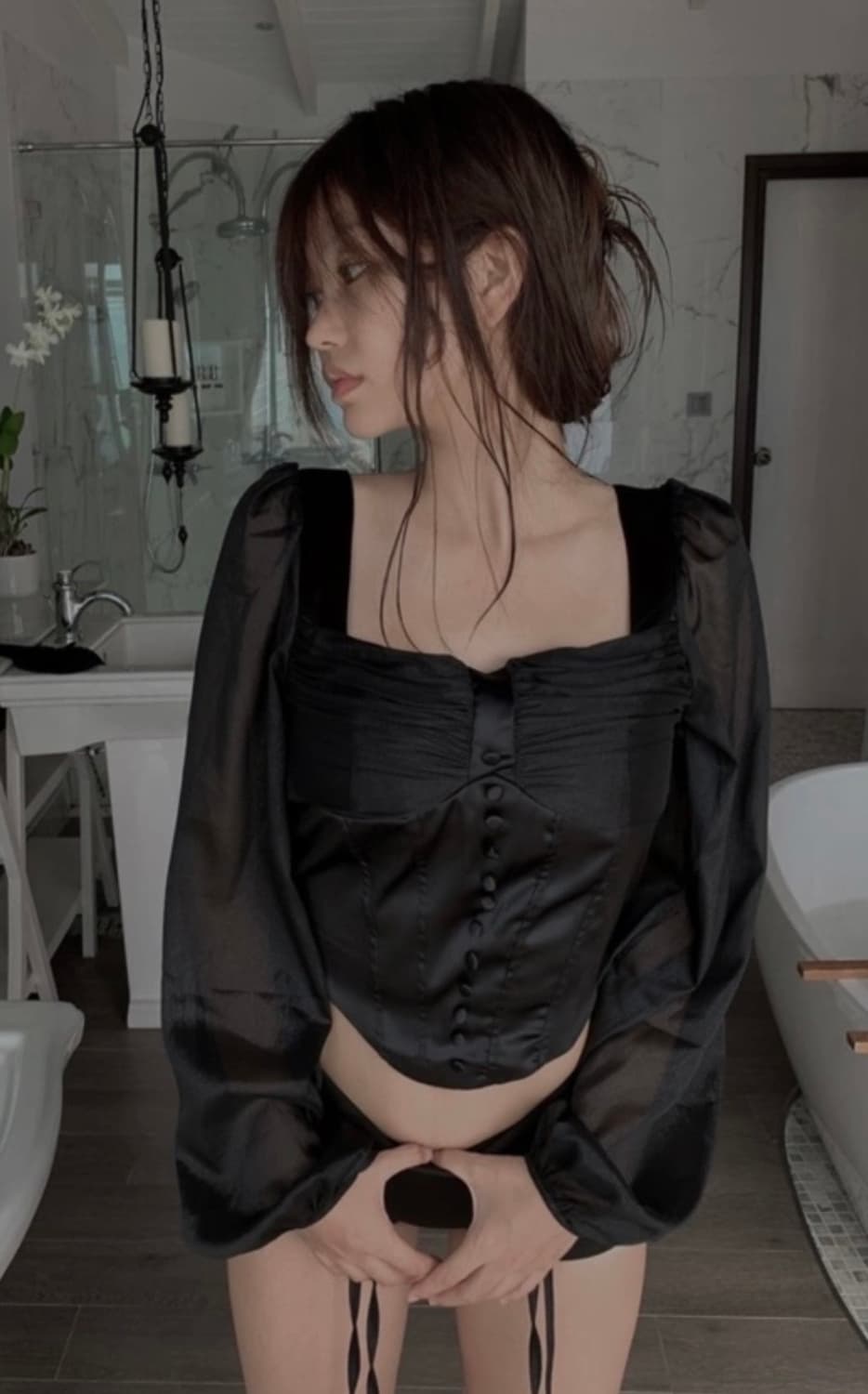 스윔시티 트와일라잇탑 블랙 상품이미지1