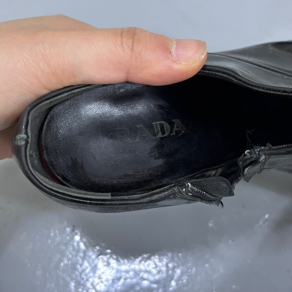 36 빈티지 에나멜 앵클 부츠 0316E 상품이미지7