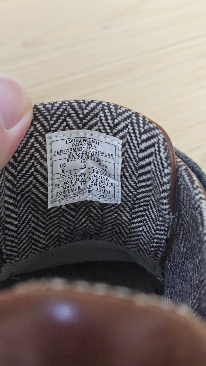 파타고니아 loulu 슈즈 월넛 size9(270mm) 상품이미지5