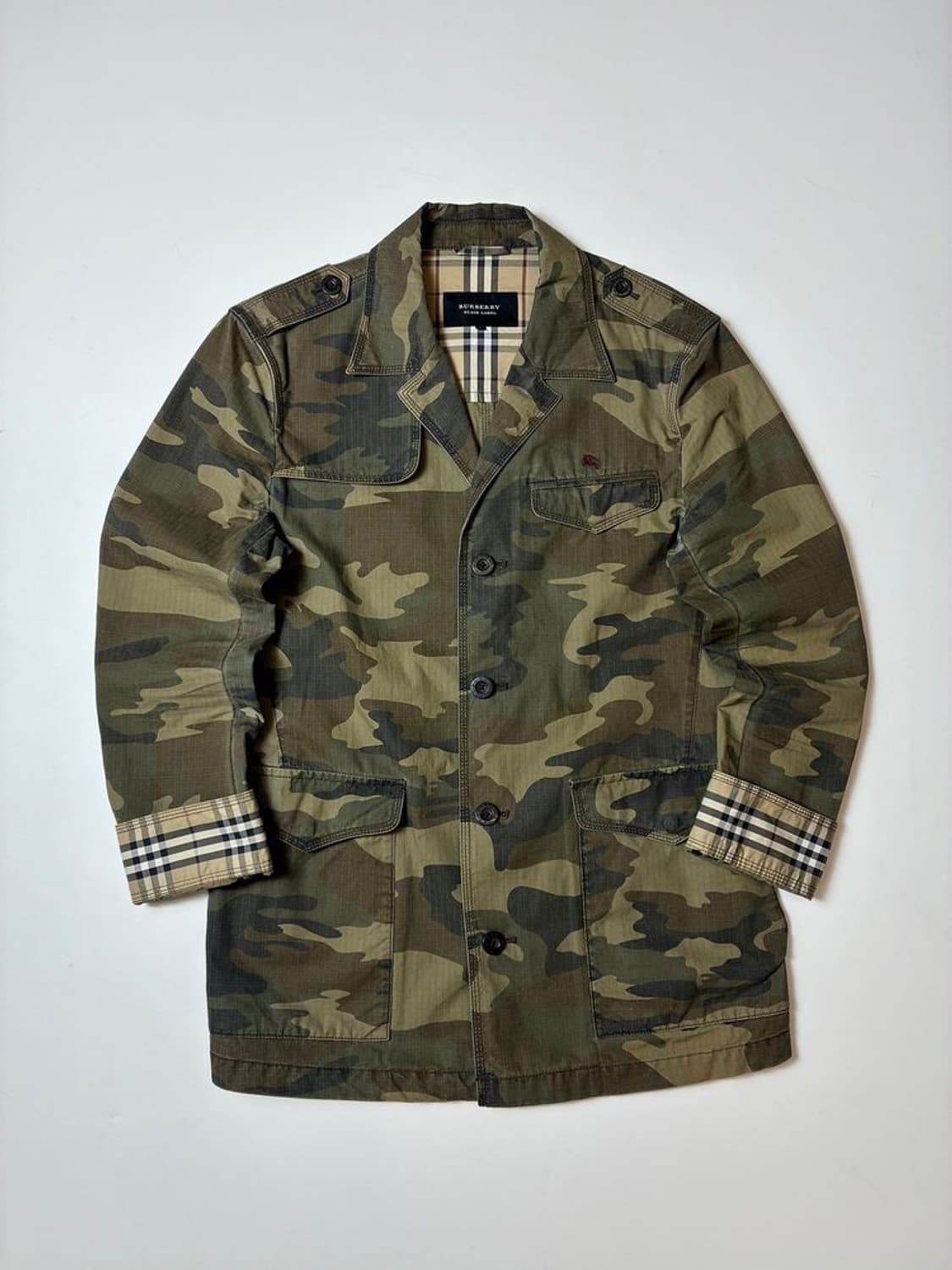 버버리 블랙라벨 00's 재팬 립스탑 카모플라쥬 자켓 PN8918 상품이미지1