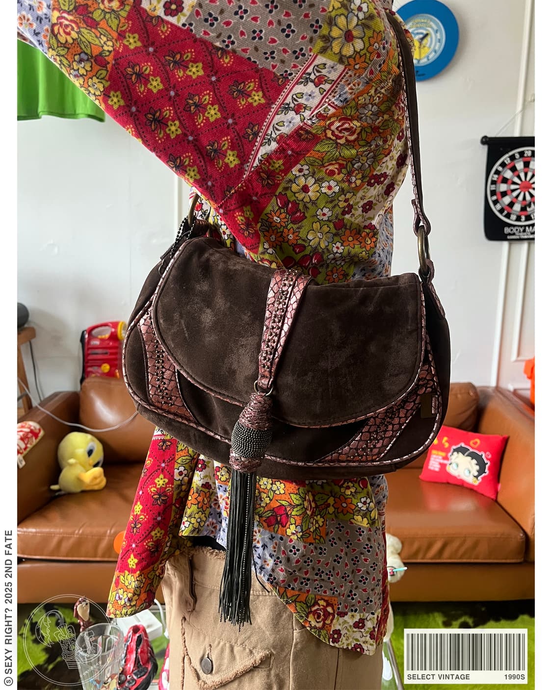 ~1990s Vintage Ethnic Mood Shoulder Bag 상품이미지1