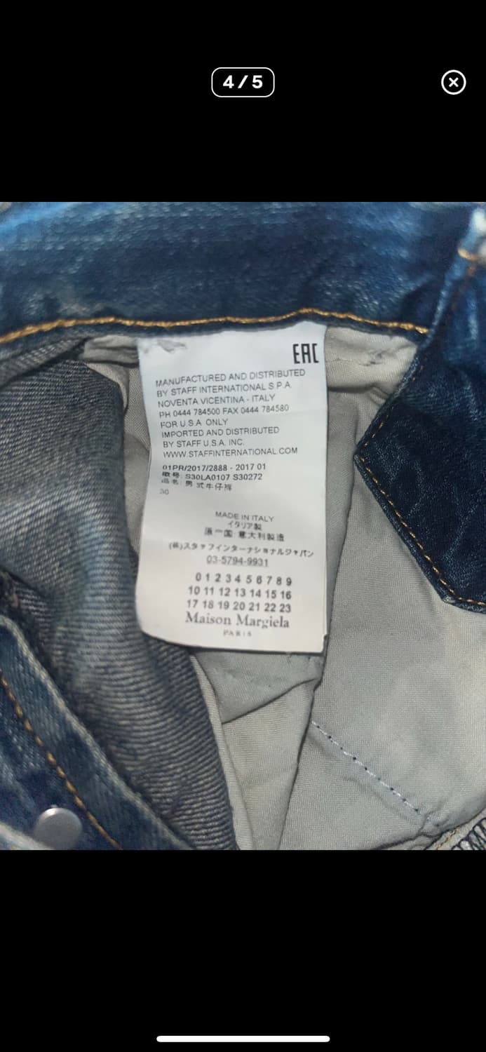 Maison Margiela 17ss cuffs denim 상품이미지4