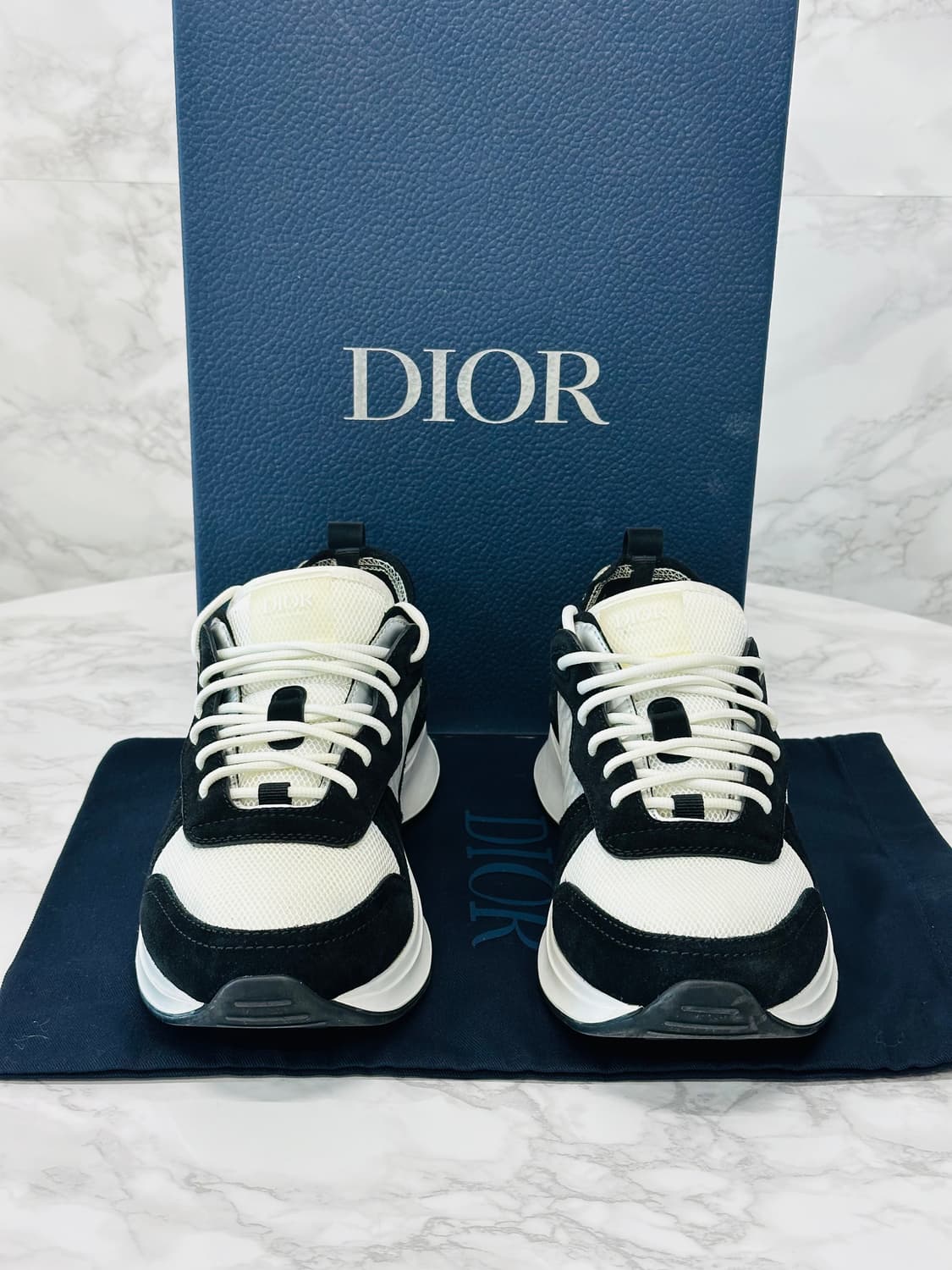 [새상품급/41] 디올 B25 러너스니커즈 블랙 상품이미지3