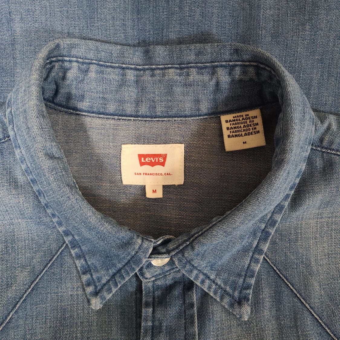 [100] 리바이스 빈티지 워싱 웨스턴 데님 셔츠 남방 상품이미지5