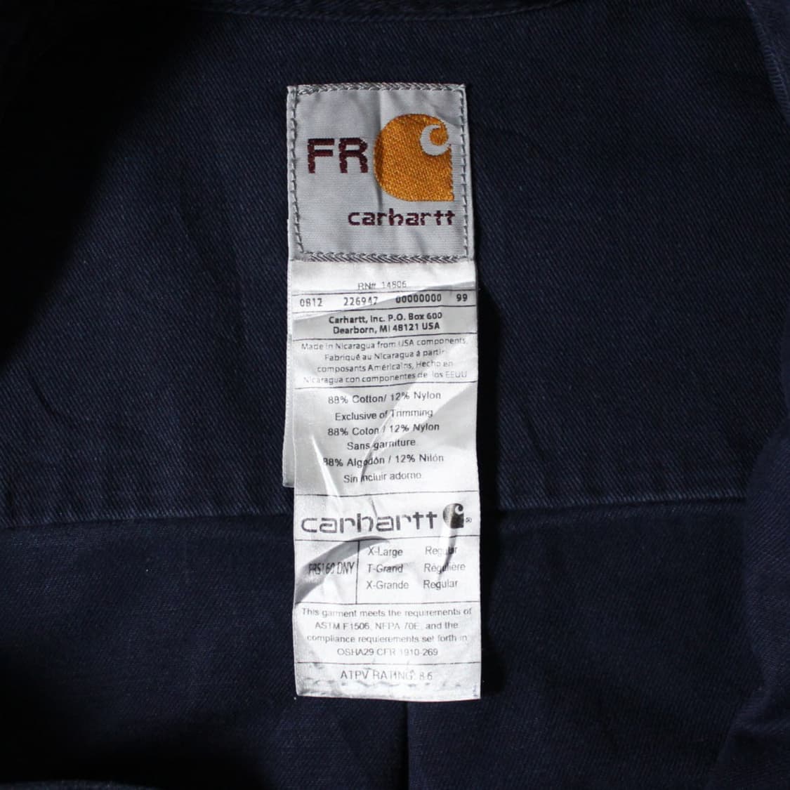 Carhartt 칼하트 FR 난연 워크 셔츠 상품이미지4