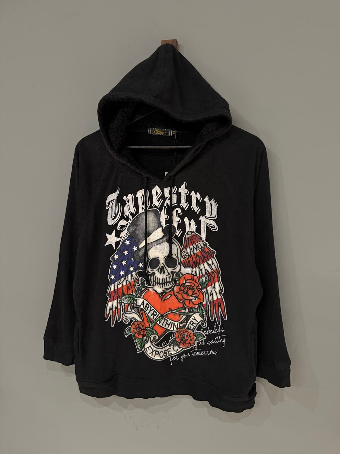 Punk skull printing hoodie 상품이미지5