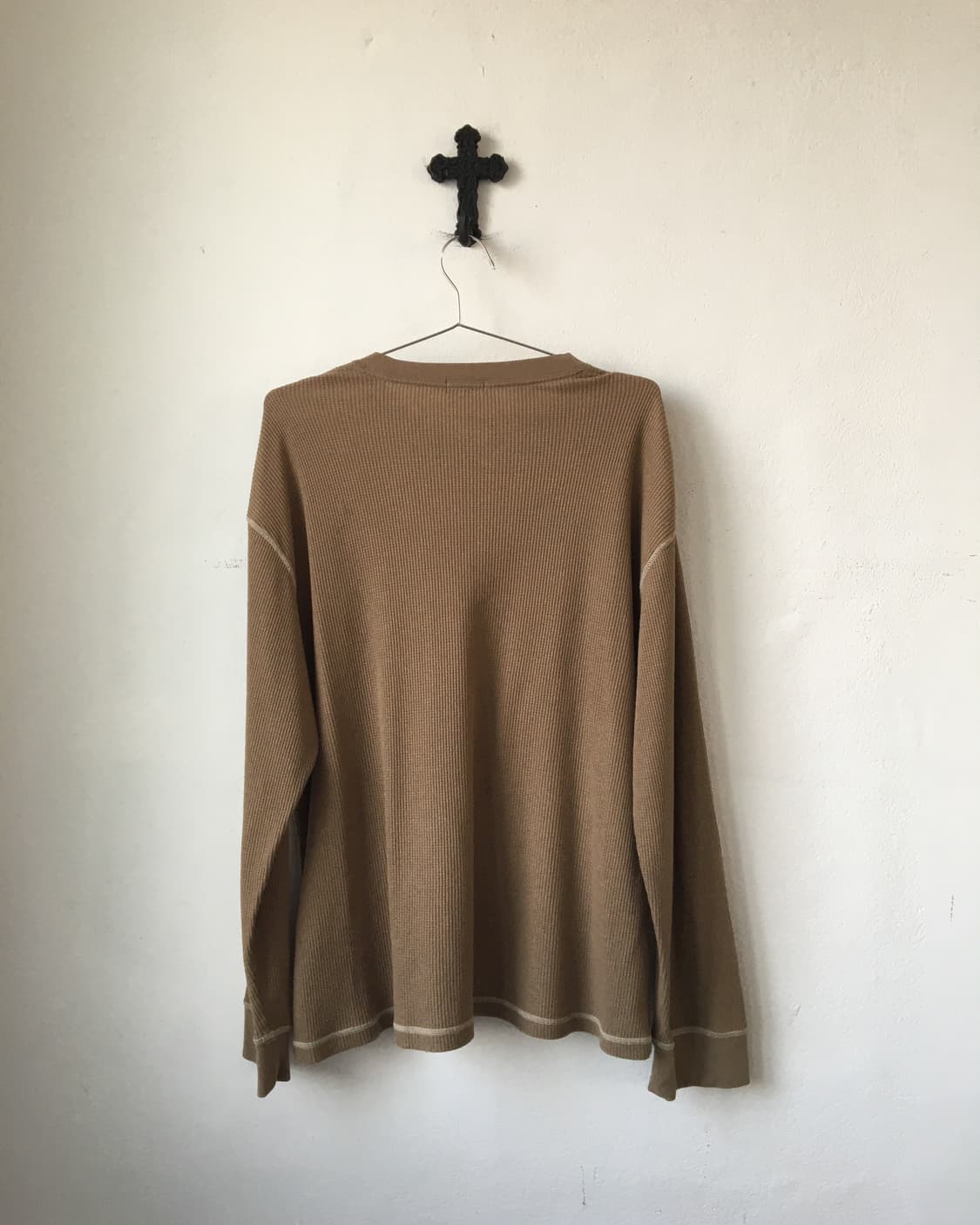 Lettering printing waffle sleeve 상품이미지3