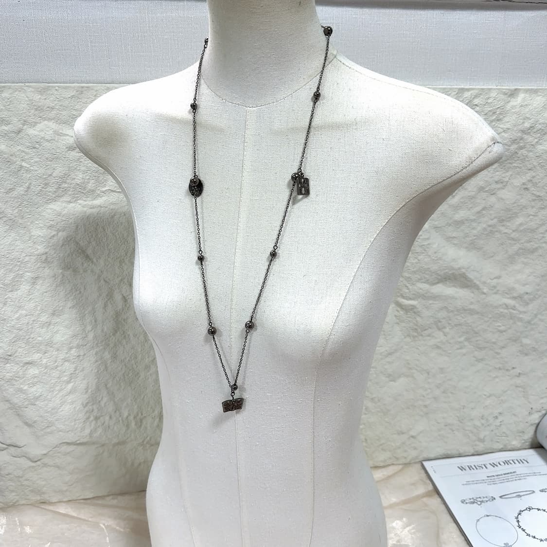 빈티지 고딕 십자가 책 목걸이 상품이미지1