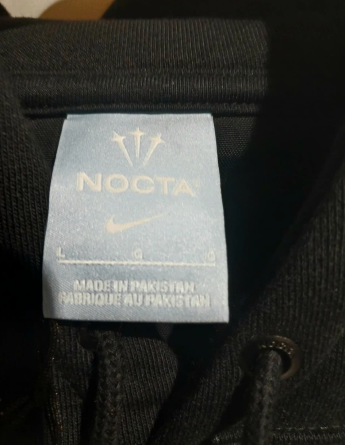 나이키 x 드레이크 녹타 x 카아르데로또모빌 아스팔트 후드 블랙 (L) 상품이미지5