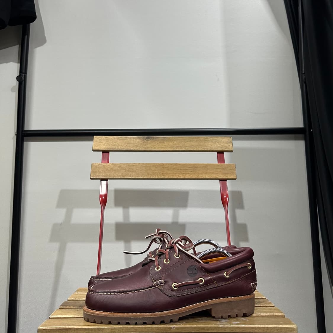 270) 팀버랜드 보트화 남성 남자 구두 보트 3 아이 버건디 상품이미지3
