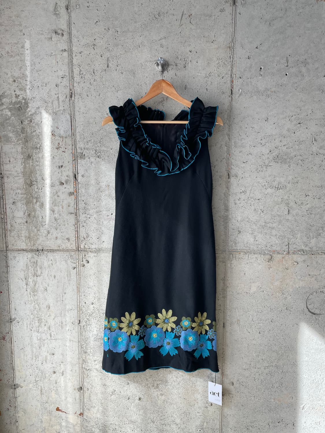 Anna Sui 안나수이 블랙 플로럴 드레스 상품이미지4