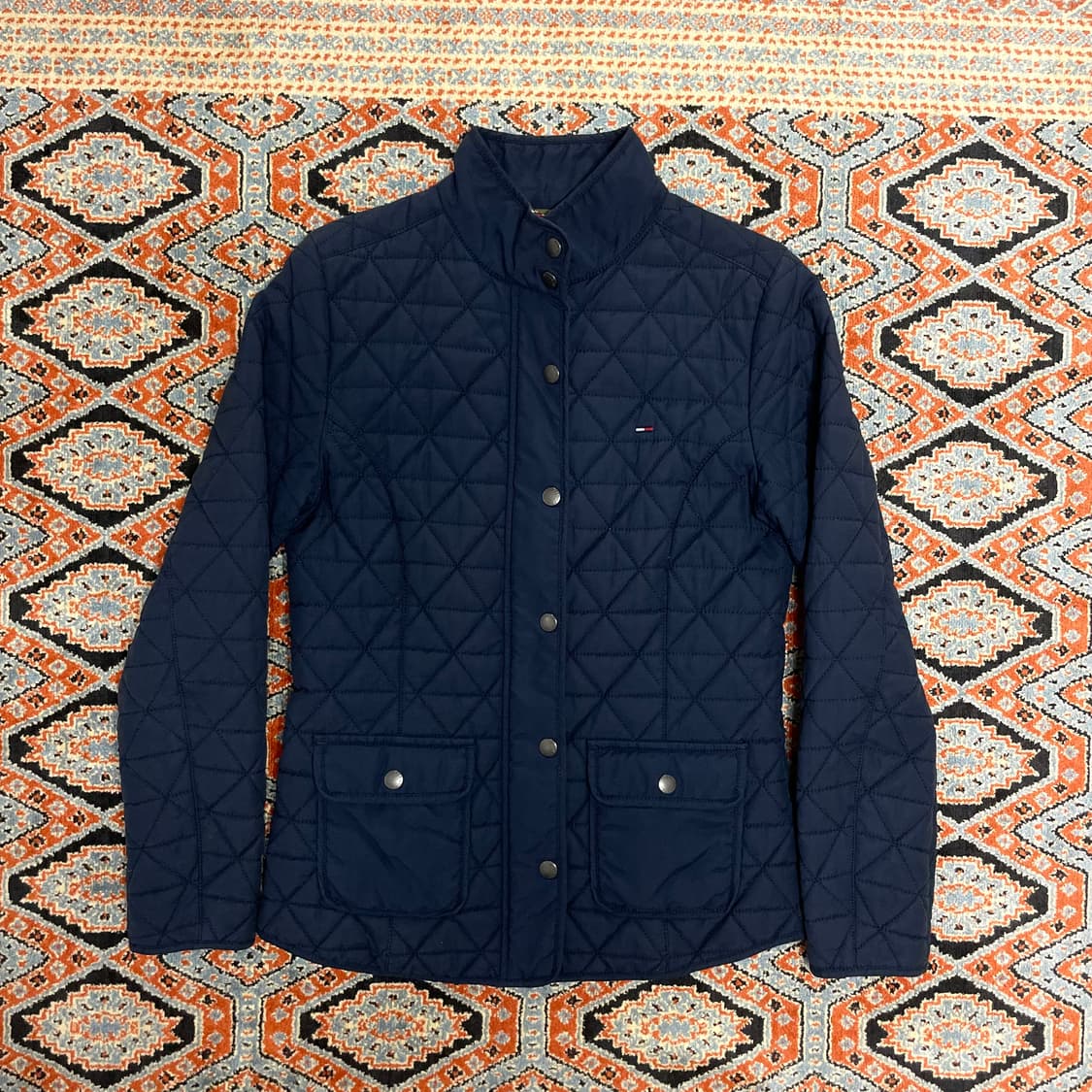 타미힐피거 네이비 퀼팅 자켓 여성S  상품이미지1