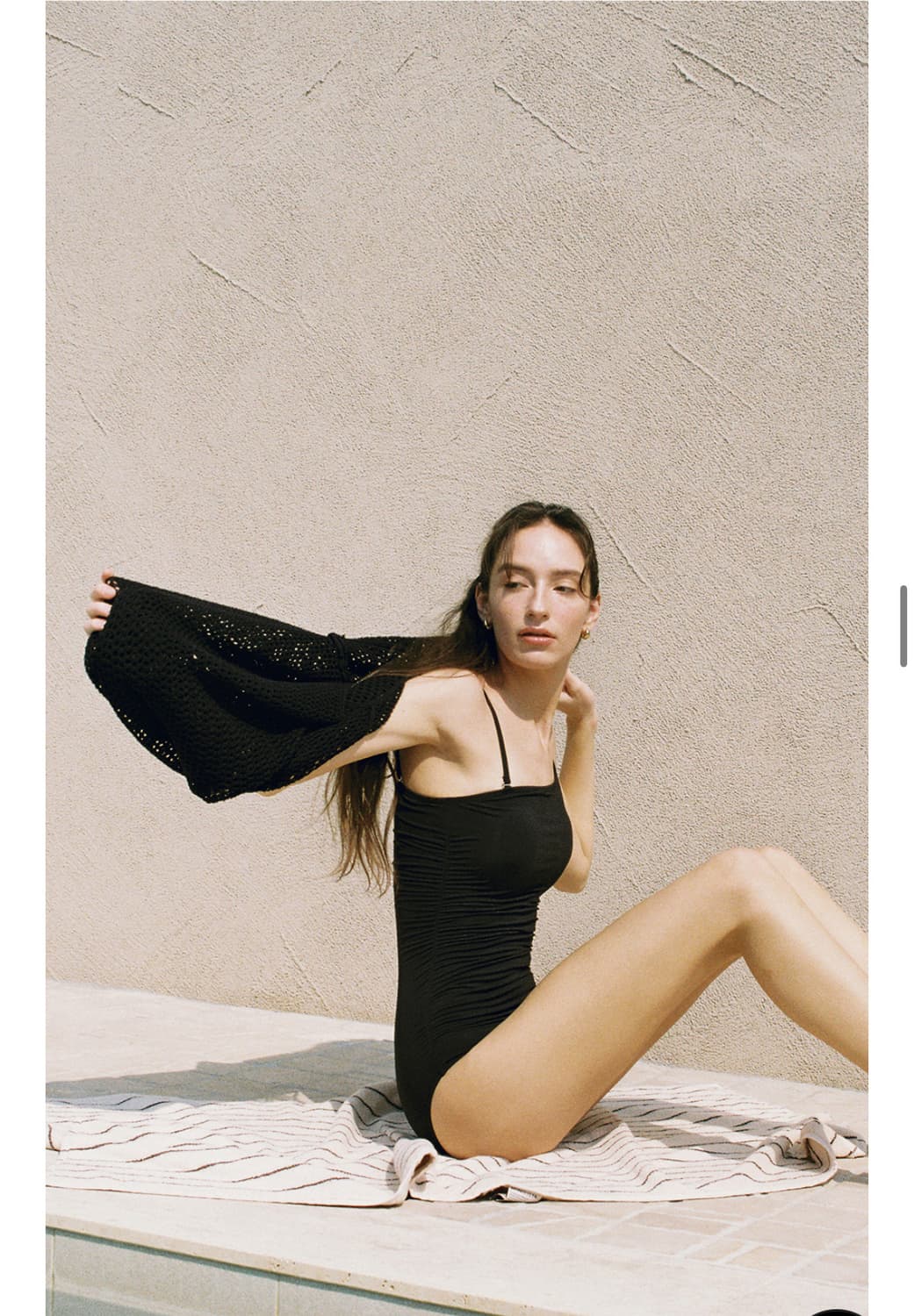 오떼뜨 breeze one shoulder swimmwear black 상품이미지3