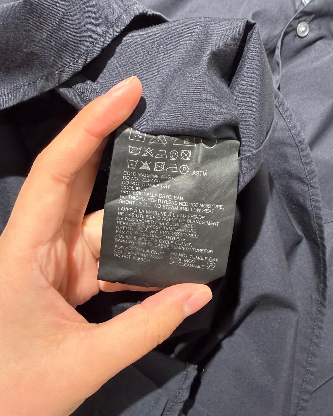 질샌더 블랙 클래식 코튼 롱슬리브 셔츠 상품이미지9