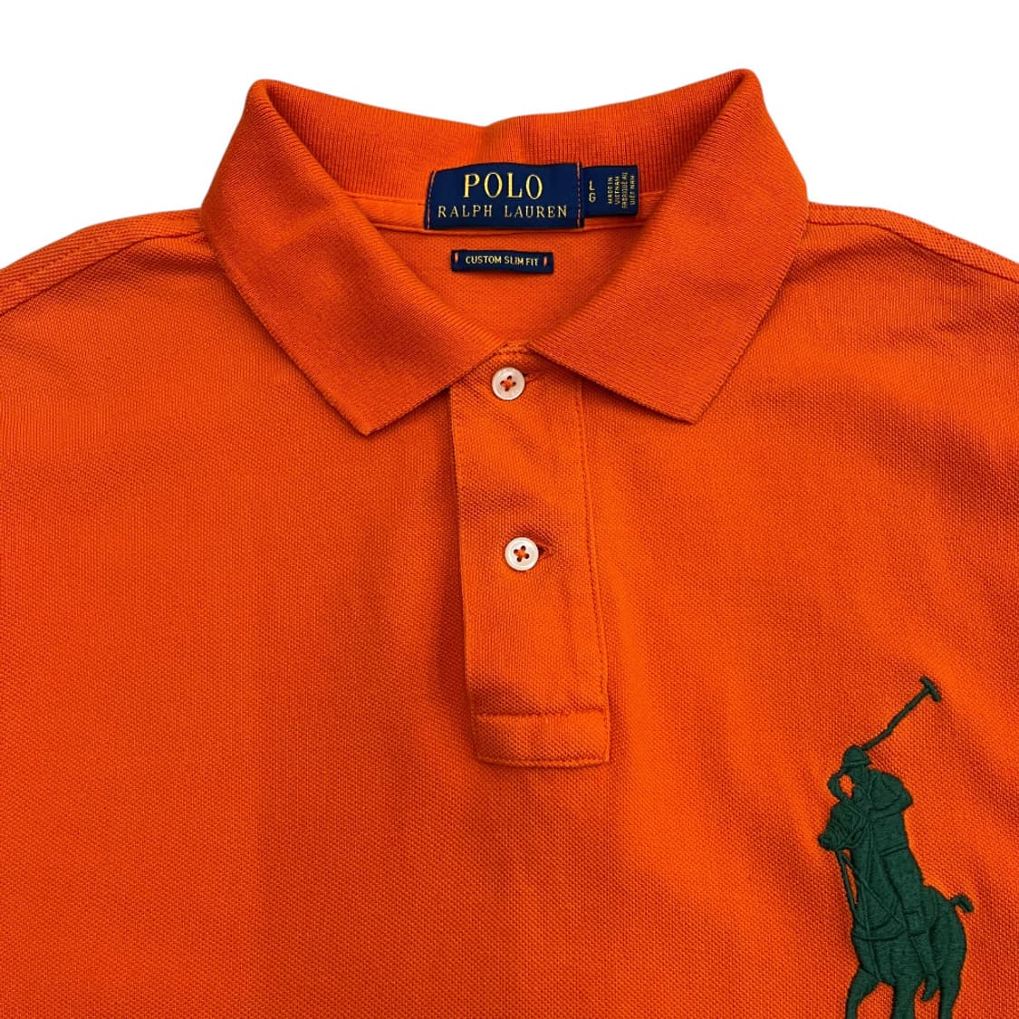 폴로 랄프로렌 그린 빅포니 오렌지 pk 반팔 L 상품이미지4