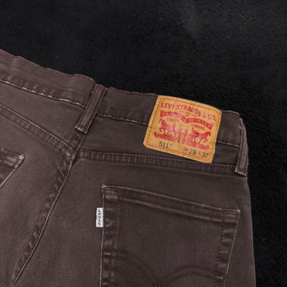 28 리바이스511 브라운 데님팬츠 상품이미지3