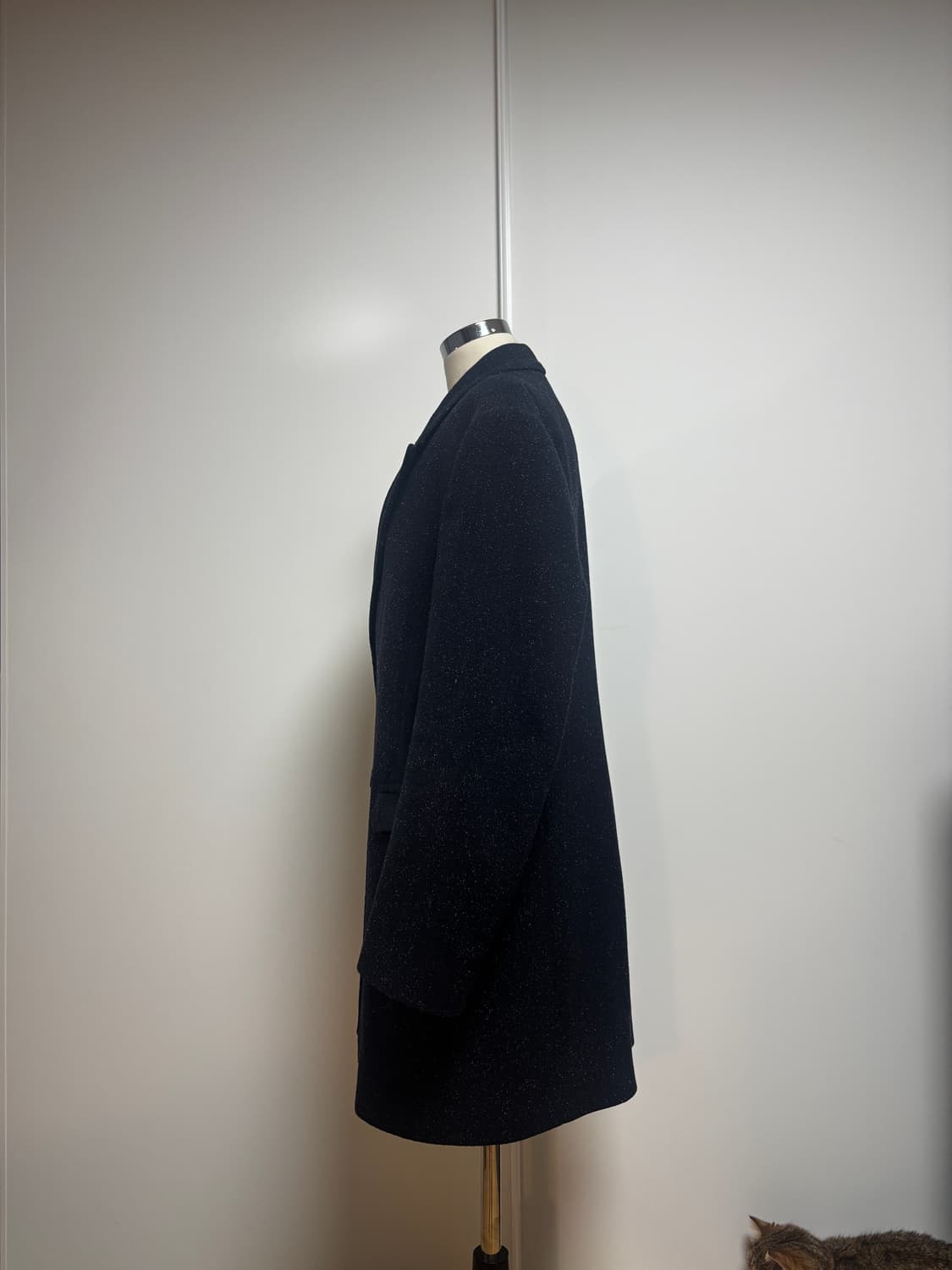 Our Legacy 울 블렌드 테일러드 피크드 더블 코트 네이비 상품이미지5