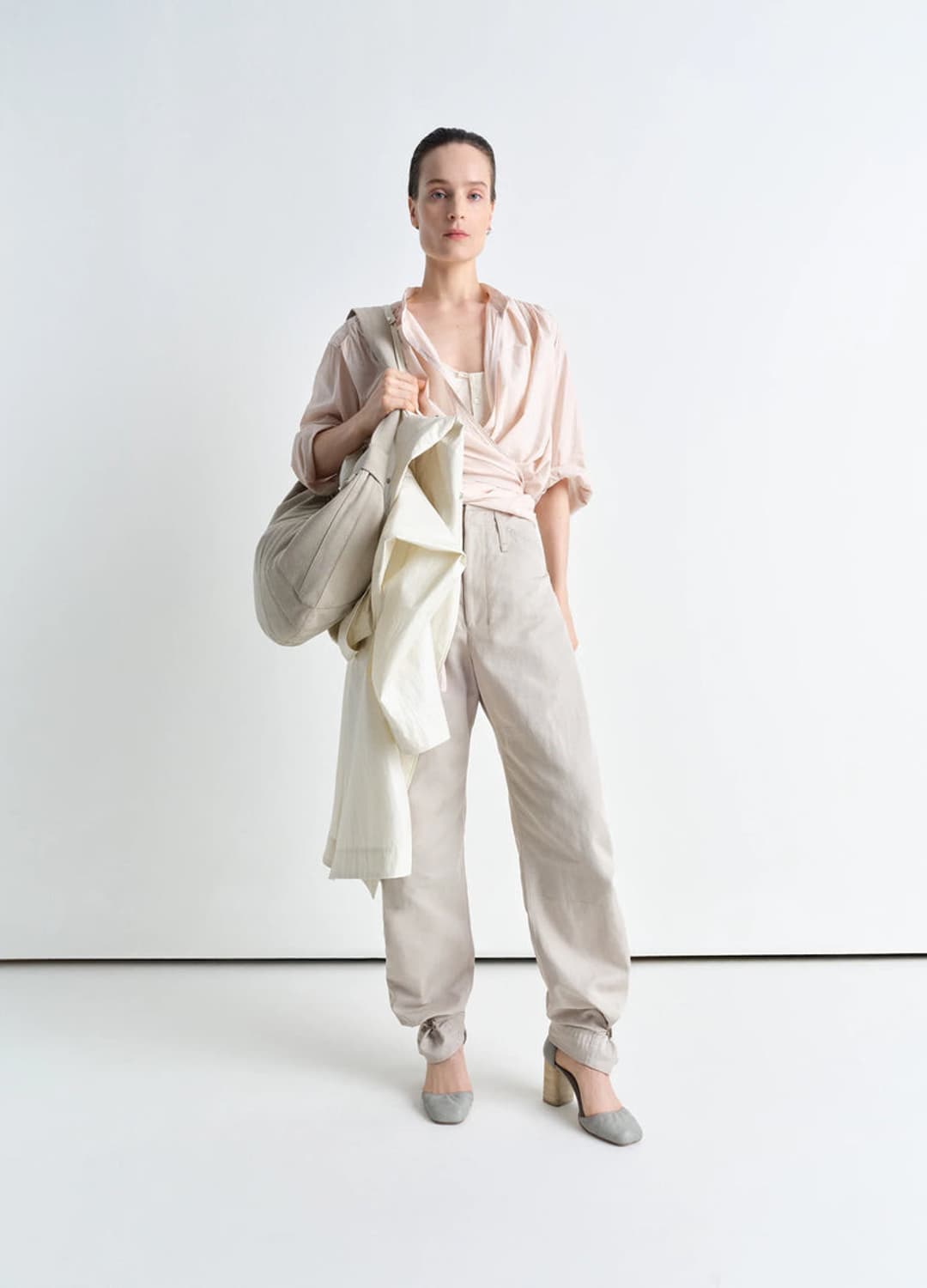 르메르 랩 블라우스 lemaire wrap blouse 36 상품이미지7