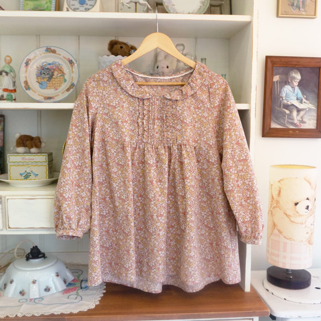 [earth music&ecology] 꽃바구니 블라우스 상품이미지1