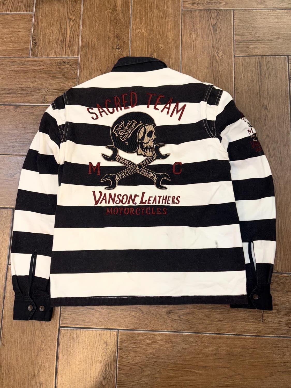 Vanson Embroidery Stripe Work Jacket 상품이미지9