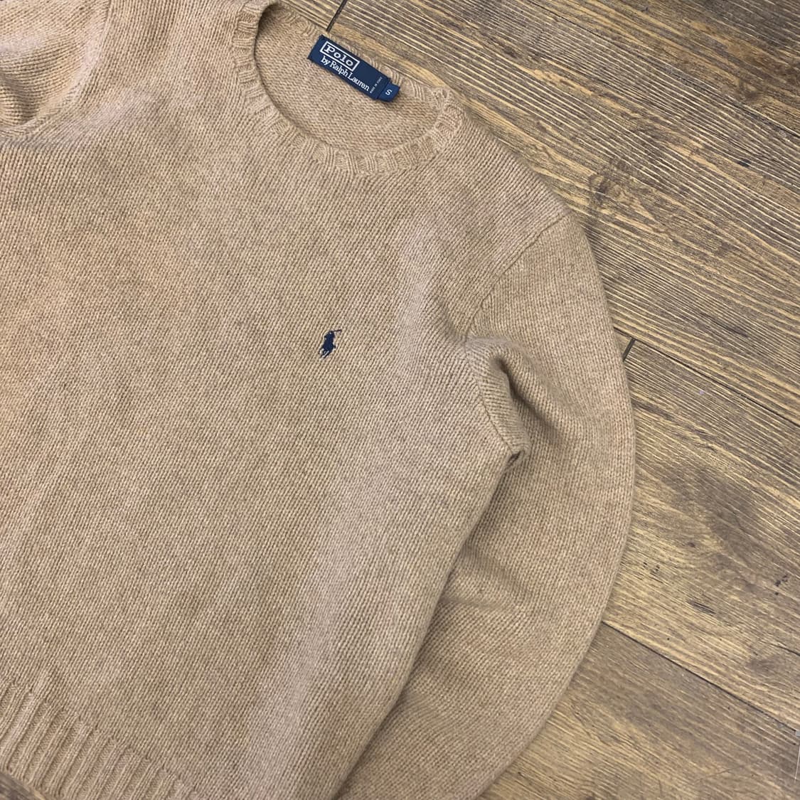 폴로 랄프로렌 베이지 울 니트 S 상품이미지1