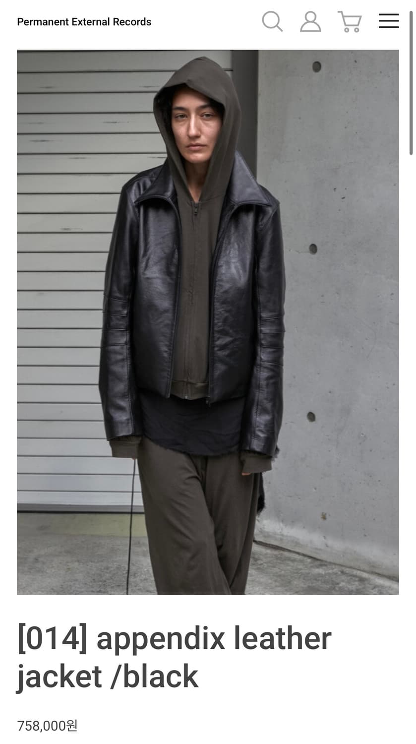 급처)머듈 레더자켓 3사이즈 블랙 상품이미지1