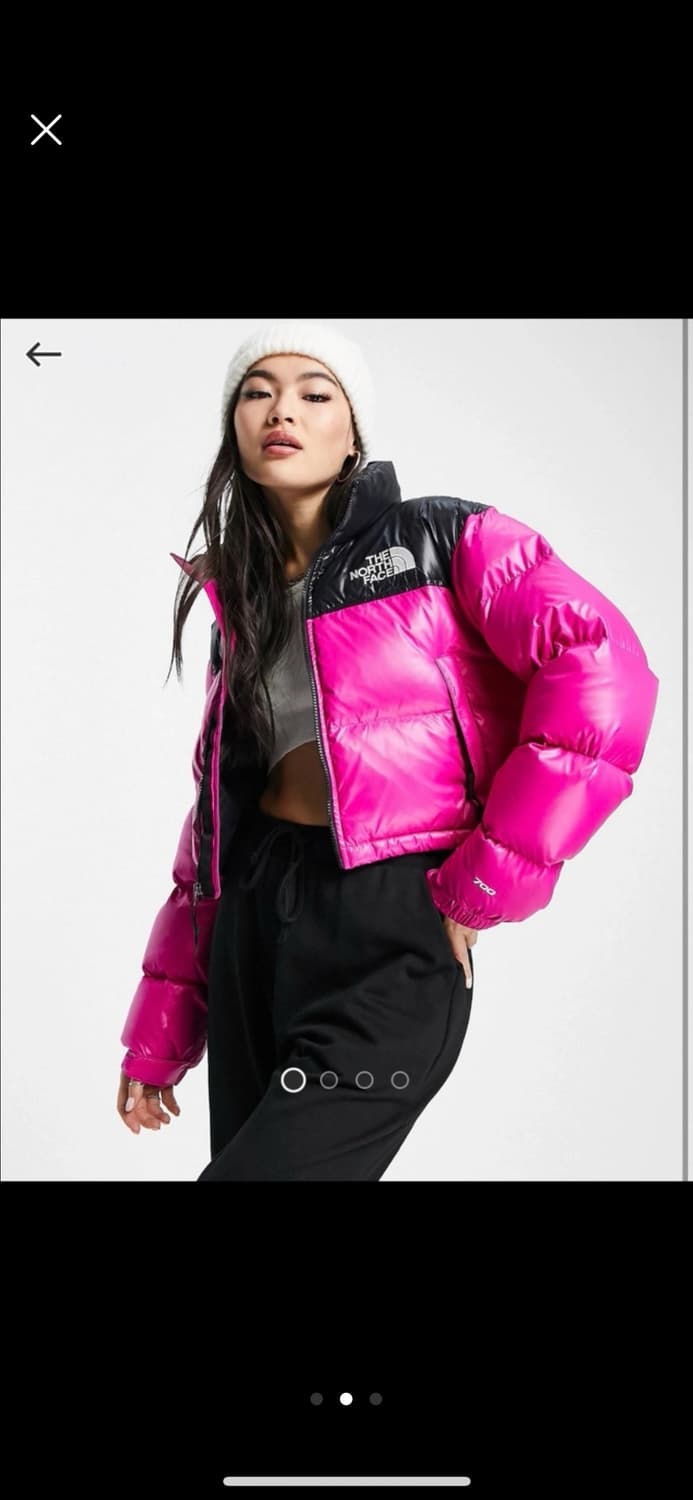 노스페이스 눕시 크롭 푸시아핑크 s 상품이미지2