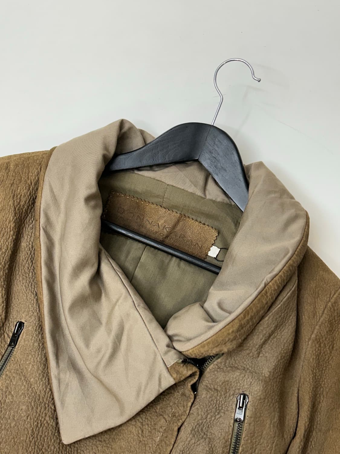 VTG 양가죽 투웨이 하이넥 크롭 라이더 자켓 상품이미지1